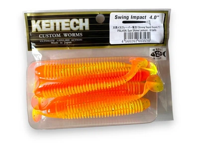 Силіконова приманка Swing Impact 4,0 (6 шт в пачці)(Sun Shine Lemon)