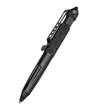 Ручка тактична чорне чорнило Multi-Tool Багатофункціональна Ручка з авіаційного алюмінію для військових