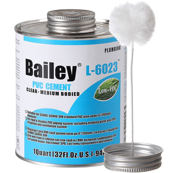Клей Bailey L-6023, 118 мл, для ПВХ, с кисточкой