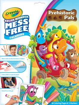 Розмальовка Crayola Color Wonder Динозаври 18 сторінок + 5 маркерів (71662071585)