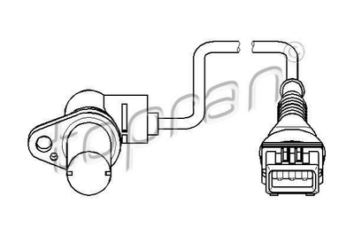 Датчик коленвала TOPRAN / HANS PRIES 501441 BMW 5 Series, 3 Series, 7 Series 12141703277, 1703277