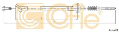 Тросик сцепления COFLE 183500 Daewoo Matiz 96315242