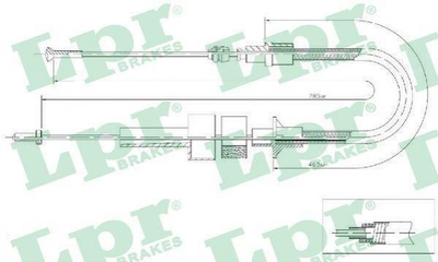 Тросик зчеплення LPR C0041C 6900281, 6779976