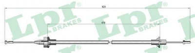 Тросик сцепления LPR C0078C 1038239, 6789186, 94AB7K553FB