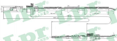 Тросик сцепления LPR C0046C 46448106