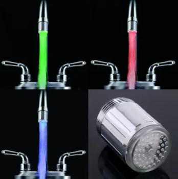 Насадка на кран аэратор экономитель воды с подсветкой 3 цвета Led Faucet Light