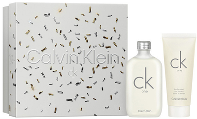 Zestaw unisex Calvin Klein CK One Woda toaletowa 50 ml + Oczyszczający żel pod prysznic 100 ml (3616304966552)