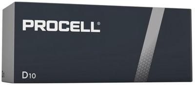 Лужні батарейки Duracell Procell LR20 Type D 10 шт (DRBLRPD)