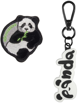 Zestaw Coocazoo 2.0 Colour Up Panda Panda blaszka na rzep + przywieszka (4047443476531)