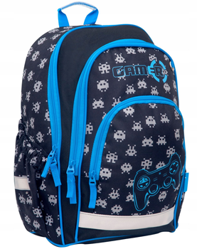 Рюкзак Hama Black Gamer з пеналом 40 x 28 x 20 см 15 л Blue (4047443447944)