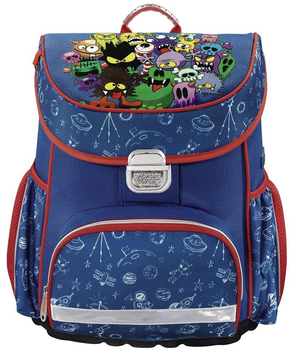 Plecak Hama Monsters z piórnikiem 40 x 28 x 20 cm 15 l Blue (4047443447869)