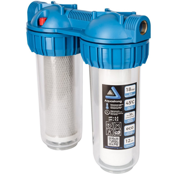 Магистральный фильтр Aquastrong MP2-10310, 2 колбы 10", резьба 1/2"