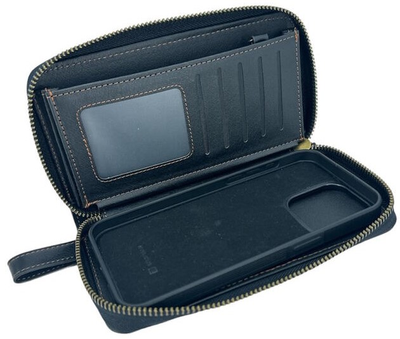 Etui-portfel Evelatus Universal Multifunctional Wallet Wristband Leather Black (EVEAPP15MWWB)