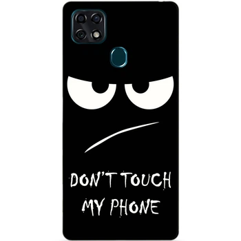 Чохол силіконовий бампер Candy для ZTE Blade 20 Smart з малюнком Очі Dont touch my phone