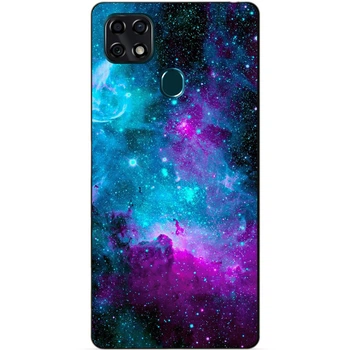 Чехол силиконовый бампер Candy для ZTE Blade 20 Smart с рисунком Галактика Космос