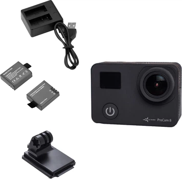 Видеокамера AIRON ProCam 8 с аксессуарами Black (4822356754481)