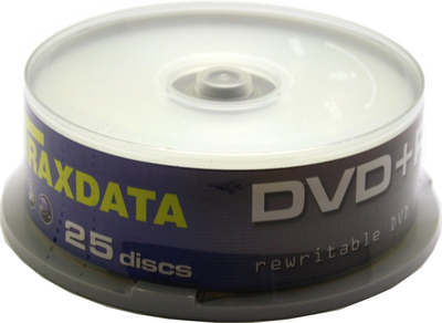 Диски Traxdata DVD+RW 4.7GB 16X Cake 25 шт (TRDRW25+)