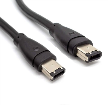 Кабель відео-сигнальний Lucom FireWire 6p M/M 2.0m AWG24+28 400Mbps чорний(84.00.7016)