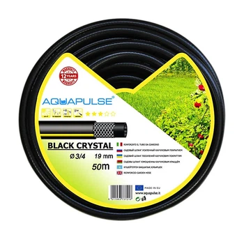 Шланг для полива 3/4 Black Crystal 50 м 19мм Aquapulse (Италия) садовый шланг поливочный
