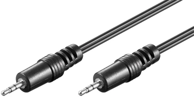 Кабель аудіо-сигнальний Lucom Jack 2.5mm 3pin M/M 1.5m Stereo чорний(62.09.8429)