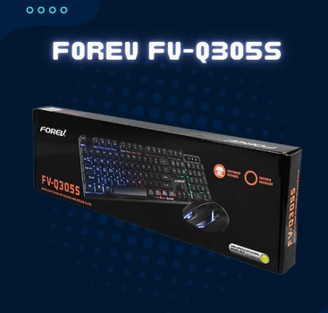 Forev FV-Q305S проводные клавиатура и мышь с подсветкой