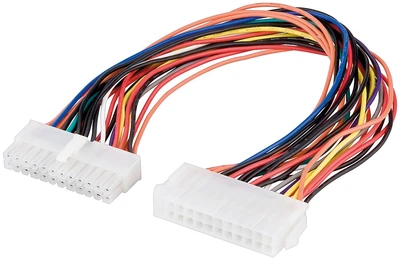 Кабель живлення-подовжувач Lucom ATX 24p M/F 0.3m v2.2(62.09.8383)