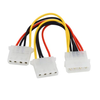 Кабель живлення внутрішній Lucom MoleX 1x2 M/F (Splitter) 0.20m 4pin Y-form(62.09.8003)