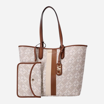 Torba shopper damska Michael Kors MKO30H3GZAT7B-099 Beżowa (196237352958)