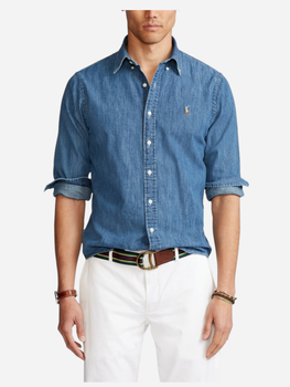 Koszula męska jeansowa Polo Ralph Lauren PRL710792043001 L Granatowa (3615739473581)