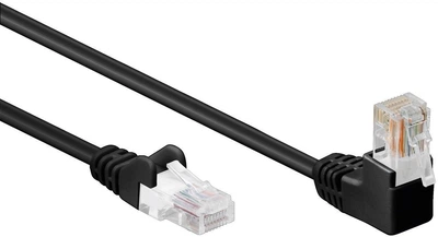 Патч-корд неекранований RJ45 UTP5e 1.0m Lucom (25.02.5105) patch D=4.9mm AWG26 1x90° Gold