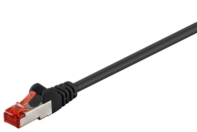Патч-корд Goobay RJ45 SFTP6 50.0m patch AWG28 LSOH D=6.0mm Cu Gold чорний(75.06.8701)
