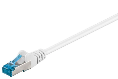 Патч-корд Goobay RJ45 SFTP6a 2.0m patch AWG27 D=6.0mm LSOH PoE+ Cu білий(75.09.3749)