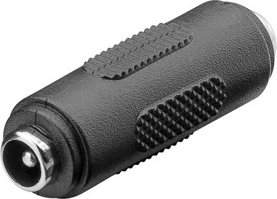 Перехідник живлення Goobay Jack DC F/F 5.5x2.1mm адаптер чорний(75.07.6751)