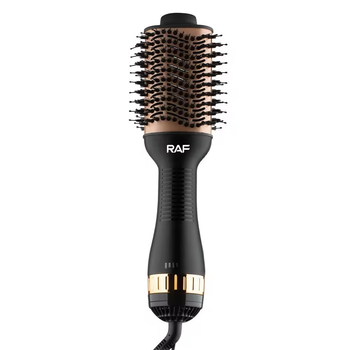 Фен-гребінець для укладання волосся RAF R.420 1000W Black (3_04766)