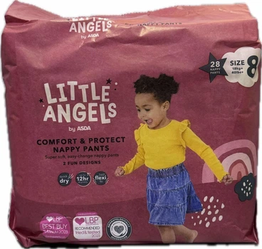 Підгузки-трусики 8 р ASDA Little Angels 28 штук 18+ кг