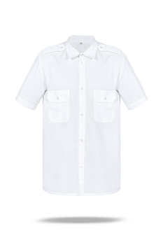 Сорочка формена біла чоловіча Gooduniform з коротким рукавом 58