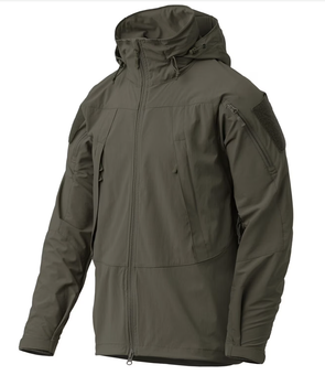 Куртка вітровка Helikon Trooper StormStretch Softshell MK2 - Taiga Green Олива L