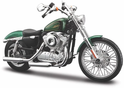 Модель мотоцикла Maisto з композитного матеріалу HD 2013 XL 1200V Seventy-two 1:12 Зелена (0090159079316)