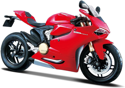 Металева модель мотоцикла Maisto Ducati 1199 Panigale 1:12 Чорно-червона (5902596682064)