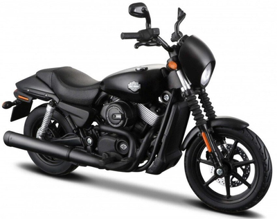 Металева модель мотоцикла Maisto HD 2015 Street 750 в 1:18 Чорна (5907543770290)