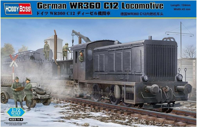 Модель для складання Hobby Boss Німецький поїзд WR360 C12 Рівень 2 Масштаб 1:72 (6939319229137)