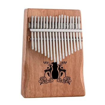 Калімба Hluru Huashu KHL17 Deer Mahogany Natural (17 язичків, червоне дерево)