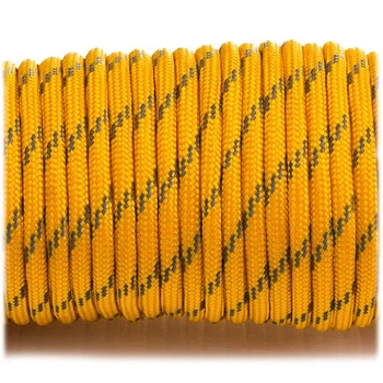 Паракордовий шнур Highlander Paracord reflective 4 мм golden orange yellow оранжевий