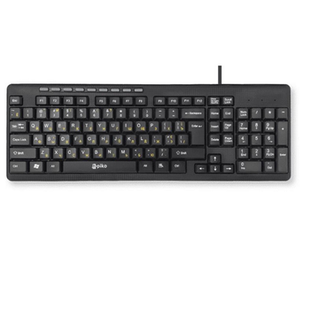 Клавіатура Piko KB-108 Ukr Black (1283126467103)