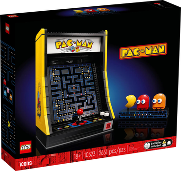 Zestaw klocków LEGO Icons Automat do gry PAC-MAN 2651 elementów (10323)
