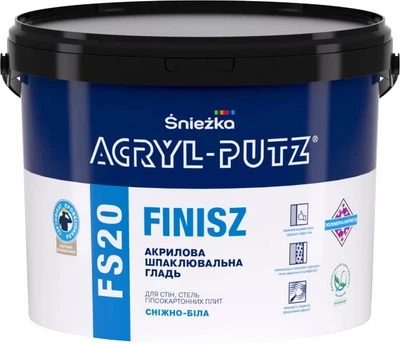 Шпаклівка акрилова Sniezka ACRYL-PUTZ FS20 фінішна готова 1.5 кг