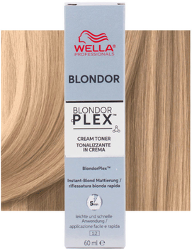 Krem-toner do włosów Wella Professionals Blondor Plex Crystal Vanilla 36 60 ml (4064666334646)