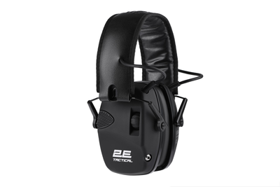 Тактичні захисні навушники 2E Tactical Pulse Pro Black NRR 22 dB, активні (2E-TPE026BK)