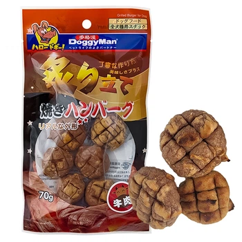 Лакомство для собак DoggyMan Grilled Beef Burger бургер говядина на гриле 70г (Z0157)