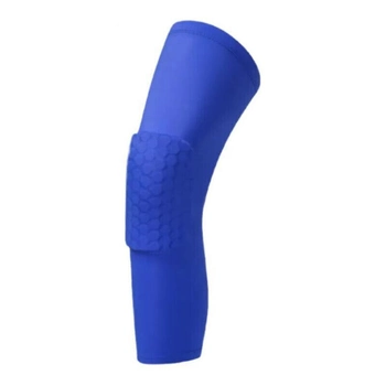 Наколенник эластичный бандаж для волейбола, танцев, гимнастики, йоги Zelart XL 47см Blue (16004)
